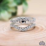 Load image into Gallery viewer, Round Designer Diamond Ring (Open Band) - Lab Grown