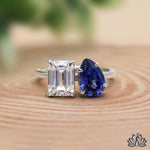 Load image into Gallery viewer, Emerald Solitaire Diamond Ring (Classic) - Lab Grown
