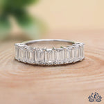 Load image into Gallery viewer, Emerald Solitaire Diamond Ring (Bezel Style) - Lab Grown