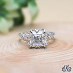 Load image into Gallery viewer, Asscher Designer Diamond Ring (Twist Band) - Lab Grown