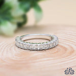 Load image into Gallery viewer, Emerald Eternity Diamond Band - Lab Grown