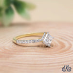 Load image into Gallery viewer, Princess Solitaire Diamond Ring - Lab Grown
