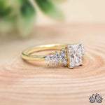 Load image into Gallery viewer, Radiant & Pear Accent Diamond Ring - Lab Grown