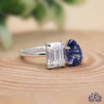 Load image into Gallery viewer, Emerald Solitaire Diamond Ring (Classic) - Lab Grown