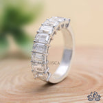 Load image into Gallery viewer, Emerald Solitaire Diamond Ring (Bezel Style) - Lab Grown