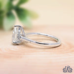 Load image into Gallery viewer, Pear Solitaire Diamond Ring with Matching Band Set - Lab Grown