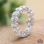 Load image into Gallery viewer, Oval Eternity Diamond Band - Moissanite Diamond