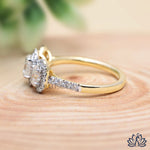 Load image into Gallery viewer, Oval Three Stone Diamond Ring (Gemstone Style) - Lab Grown