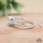 Load image into Gallery viewer, Heart Halo Diamond Engagement Ring - Lab Grown