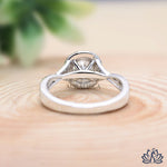 Load image into Gallery viewer, Round Halo Diamond Engagement Ring (Split Shank) - Lab Grown