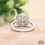 Load image into Gallery viewer, Round Halo Diamond Engagement Ring (Vintage Design) - Lab Grown