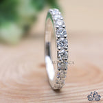 Load image into Gallery viewer, Round Channel Set Diamond Band - Lab Grown