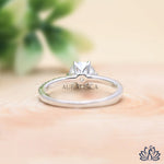 Load image into Gallery viewer, Round Solitaire Diamond Ring (Pavé Band) - Lab Grown