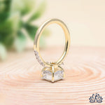Load image into Gallery viewer, Princess Solitaire Diamond Engagement Ring - Lab Grown