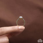 Load image into Gallery viewer, Asscher Halo Diamond Engagement Ring - Lab Grown