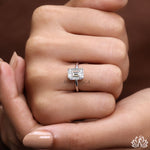 Load image into Gallery viewer, Emerald Stone Diamond Ring - Lab Grown
