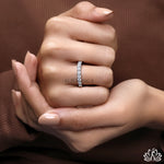 Load image into Gallery viewer, Round Channel Set Diamond Band - Lab Grown