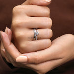 Load image into Gallery viewer, Round Twist Diamond Ring (Modern Design) - Lab Grown