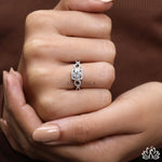 Load image into Gallery viewer, Round Halo Diamond Engagement Ring (Vintage Style) - Lab Grown