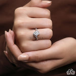 Load image into Gallery viewer, Round Twist Diamond Engagement Ring - Lab Grown