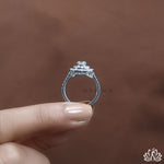 Load image into Gallery viewer, Round Halo Diamond Engagement Ring (Vintage Design) - Lab Grown