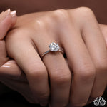 Load image into Gallery viewer, Round Solitaire Diamond Engagement Ring - Lab Grown