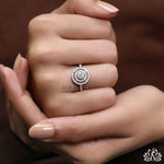 Load image into Gallery viewer, Round Halo Diamond Engagement Ring (Vintage Design) - Lab Grown