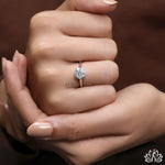 Load image into Gallery viewer, Round Solitaire Diamond Engagement Ring (Classic Prong) - Lab Grown