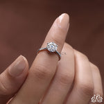 Load image into Gallery viewer, Round Solitaire Diamond Engagement Ring - Lab Grown