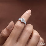 Load image into Gallery viewer, Oval & Pear Three Stone Diamond Ring - Lab Grown