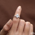 Load image into Gallery viewer, Marquise Halo Diamond Engagement Ring - Lab Grown