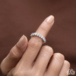 Load image into Gallery viewer, Oval Diamond Eternity Ring - Lab Grown