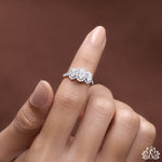 Load image into Gallery viewer, Oval Three Stone Diamond Ring (Gemstone Style) - Lab Grown