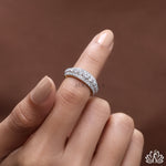 Load image into Gallery viewer, Round Statement Diamond Band Ring - Lab Grown