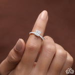 Load image into Gallery viewer, Princess Solitaire Diamond Engagement Ring - Lab Grown