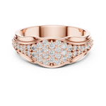Load image into Gallery viewer, 14K Gold Tapered Multi Row Pave Diamond Cluster Wedding Band - AJR1086