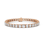 Load image into Gallery viewer, Elegant Round Diamond Statement Tennis Bracelet In Four Prong Set  - AJBR1012