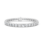 Load image into Gallery viewer, Elegant Round Diamond Statement Tennis Bracelet In Four Prong Set  - AJBR1012