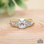 Load image into Gallery viewer, Radiant &amp; Pear Accent Diamond Ring - Lab Grown