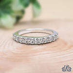 Load image into Gallery viewer, Round Channel Set Diamond Band - Lab Grown