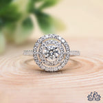 Load image into Gallery viewer, Round Halo Diamond Engagement Ring (Vintage Design) - Lab Grown