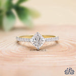 Load image into Gallery viewer, Princess Solitaire Diamond Ring - Lab Grown