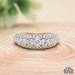 Load image into Gallery viewer, Round Statement Diamond Band Ring - Lab Grown