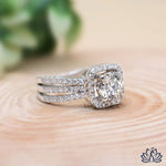 Load image into Gallery viewer, Round Halo Diamond Statement Ring - Lab Grown