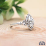Load image into Gallery viewer, Marquise Halo Diamond Engagement Ring - Lab Grown