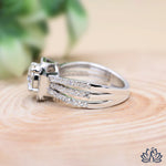 Load image into Gallery viewer, Round Halo Diamond Statement Ring - Lab Grown