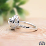 Load image into Gallery viewer, Round Halo Diamond Engagement Ring (Vintage Design) - Lab Grown