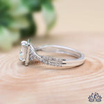 Load image into Gallery viewer, Princess Halo Diamond Engagement Ring - Lab Grown