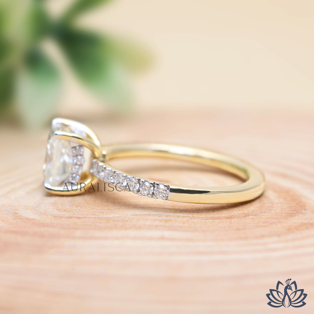 Princess Solitaire Diamond Engagement Ring - Lab Grown