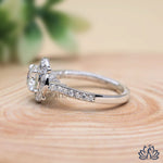 Load image into Gallery viewer, Round Vintage Halo Diamond Ring - Lab Grown